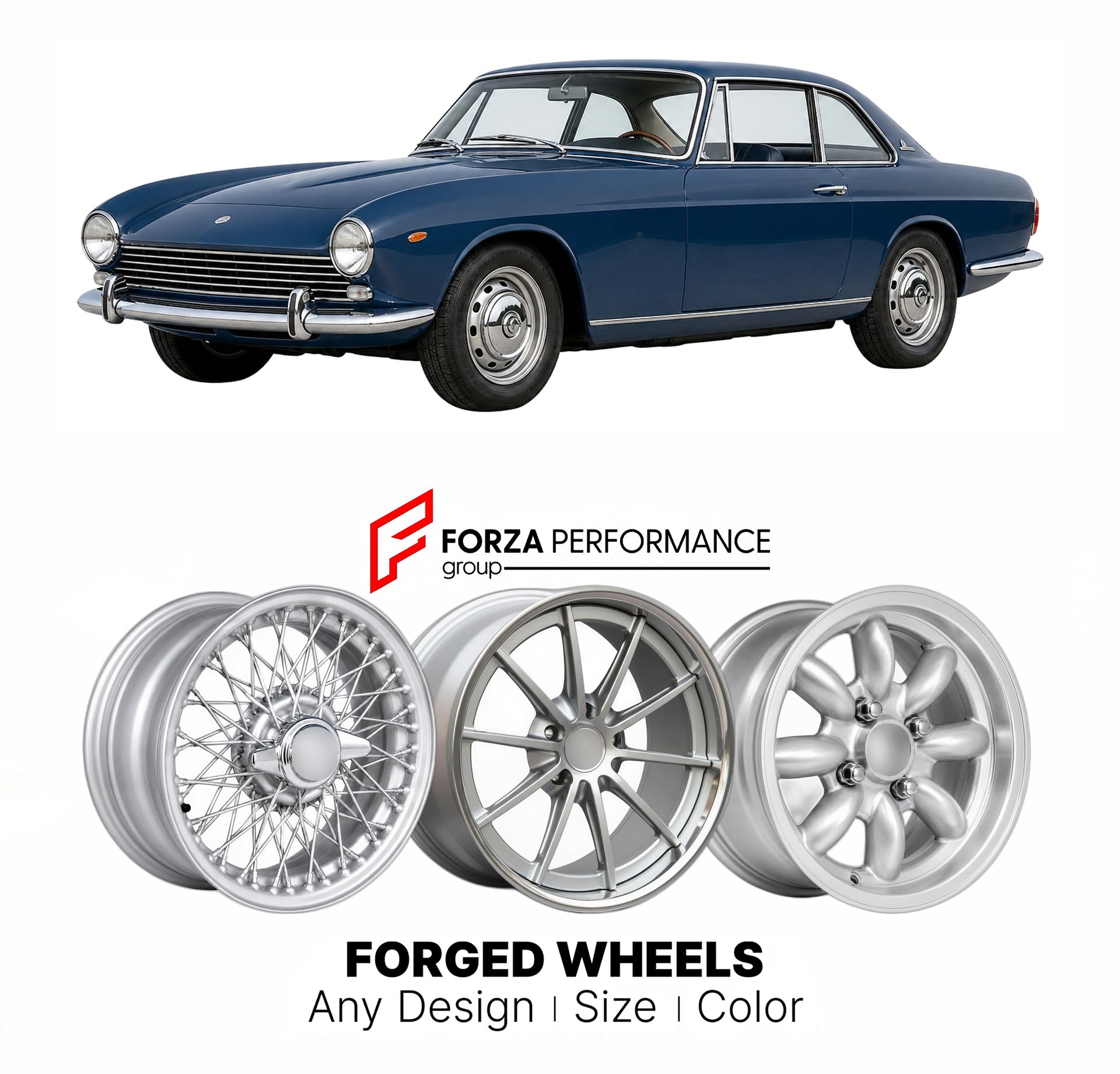CUSTOM CLASSIC VINTAGE RESTOMOD RETRO OLD SCHOOL FORGED WHEELS RIMS for BRISTOL 411 SERIES 1-5 1969 - 1976

Custom forged wheels for Bristol 411 Series 1-5 1969 - 1976. Classic, vintage, restomod wheel designs made to order in custom sizes, offsets, colors and finishes.

We manufacture premium quality forged wheels rims for Bristol 411 Series 1-5 1969 - 1976 in any design, size, color.

THIS WHEEL DESIGN CAN BE CUSTOM-MADE FOR YOUR CAR IN ANY SIZE AND COLOR OPTIONS
Available in monoblock, 2-piece, 3-piece, 