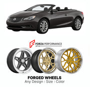 FORGED WHEELS RIMS for BUICK CASCADA 2016 - 2019

Custom forged wheels for Buick Cascada 2016 - 2019. Made-to-order monoblock, 2-piece and 3-piece rims in custom sizes, offsets, colors and finishes with guaranteed fitment.

We manufacture premium quality forged wheels rims for Buick Cascada 2016 - 2019 in any design, size, color.

THIS WHEEL DESIGN CAN BE CUSTOM-MADE FOR YOUR CAR IN ANY SIZE AND COLOR OPTIONS
Available in monoblock, 2-piece, 3-piece, duoblock, beadlock
3D wheel renderings are provided accor
