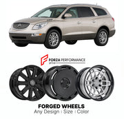 FORGED WHEELS RIMS for BUICK ENCLAVE CX 2008 - 2024

Custom forged wheels for Buick Enclave CX 2008 - 2024. Made-to-order monoblock, 2-piece and 3-piece rims in custom sizes, offsets, colors and finishes with guaranteed fitment.

We manufacture premium quality forged wheels rims for Buick Enclave CX 2008 - 2024 in any design, size, color.

THIS WHEEL DESIGN CAN BE CUSTOM-MADE FOR YOUR CAR IN ANY SIZE AND COLOR OPTIONS
Available in monoblock, 2-piece, 3-piece, duoblock, beadlock
3D wheel renderings are provi