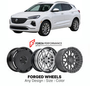 FORGED WHEELS RIMS for BUICK ENCORE GX AVENIR 2020+

Custom forged wheels for Buick Encore GX Avenir 2020+. Made-to-order monoblock, 2-piece and 3-piece rims in custom sizes, offsets, colors and finishes with guaranteed fitment.

We manufacture premium quality forged wheels rims for Buick Encore GX Avenir 2020+ in any design, size, color.

THIS WHEEL DESIGN CAN BE CUSTOM-MADE FOR YOUR CAR IN ANY SIZE AND COLOR OPTIONS
Available in monoblock, 2-piece, 3-piece, duoblock, beadlock
3D wheel renderings are provi