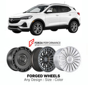 FORGED WHEELS RIMS for BUICK ENCORE GX ESSENCE 2020+

Custom forged wheels for Buick Encore GX Essence 2020+. Made-to-order monoblock, 2-piece and 3-piece rims in custom sizes, offsets, colors and finishes with guaranteed fitment.

We manufacture premium quality forged wheels rims for Buick Encore GX Essence 2020+ in any design, size, color.

THIS WHEEL DESIGN CAN BE CUSTOM-MADE FOR YOUR CAR IN ANY SIZE AND COLOR OPTIONS
Available in monoblock, 2-piece, 3-piece, duoblock, beadlock
3D wheel renderings are pr