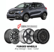 FORGED WHEELS RIMS for BUICK ENCORE SPORT TOURING 2013 - 2022

Custom forged wheels for Buick Encore Sport Touring 2013 - 2022. Made-to-order monoblock, 2-piece and 3-piece rims in custom sizes, offsets, colors and finishes with guaranteed fitment.

We manufacture premium quality forged wheels rims for Buick Encore Sport Touring 2013 - 2022 in any design, size, color.

THIS WHEEL DESIGN CAN BE CUSTOM-MADE FOR YOUR CAR IN ANY SIZE AND COLOR OPTIONS
Available in monoblock, 2-piece, 3-piece, duoblock, beadlock