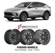 FORGED WHEELS RIMS for BUICK ENVISTA 2024+

Custom forged wheels for Buick Envista 2024+. Made-to-order monoblock, 2-piece and 3-piece rims in custom sizes, offsets, colors and finishes with guaranteed fitment.

We manufacture premium quality forged wheels rims for Buick Envista 2024+ in any design, size, color.

THIS WHEEL DESIGN CAN BE CUSTOM-MADE FOR YOUR CAR IN ANY SIZE AND COLOR OPTIONS
Available in monoblock, 2-piece, 3-piece, duoblock, beadlock
3D wheel renderings are provided according to the exact 