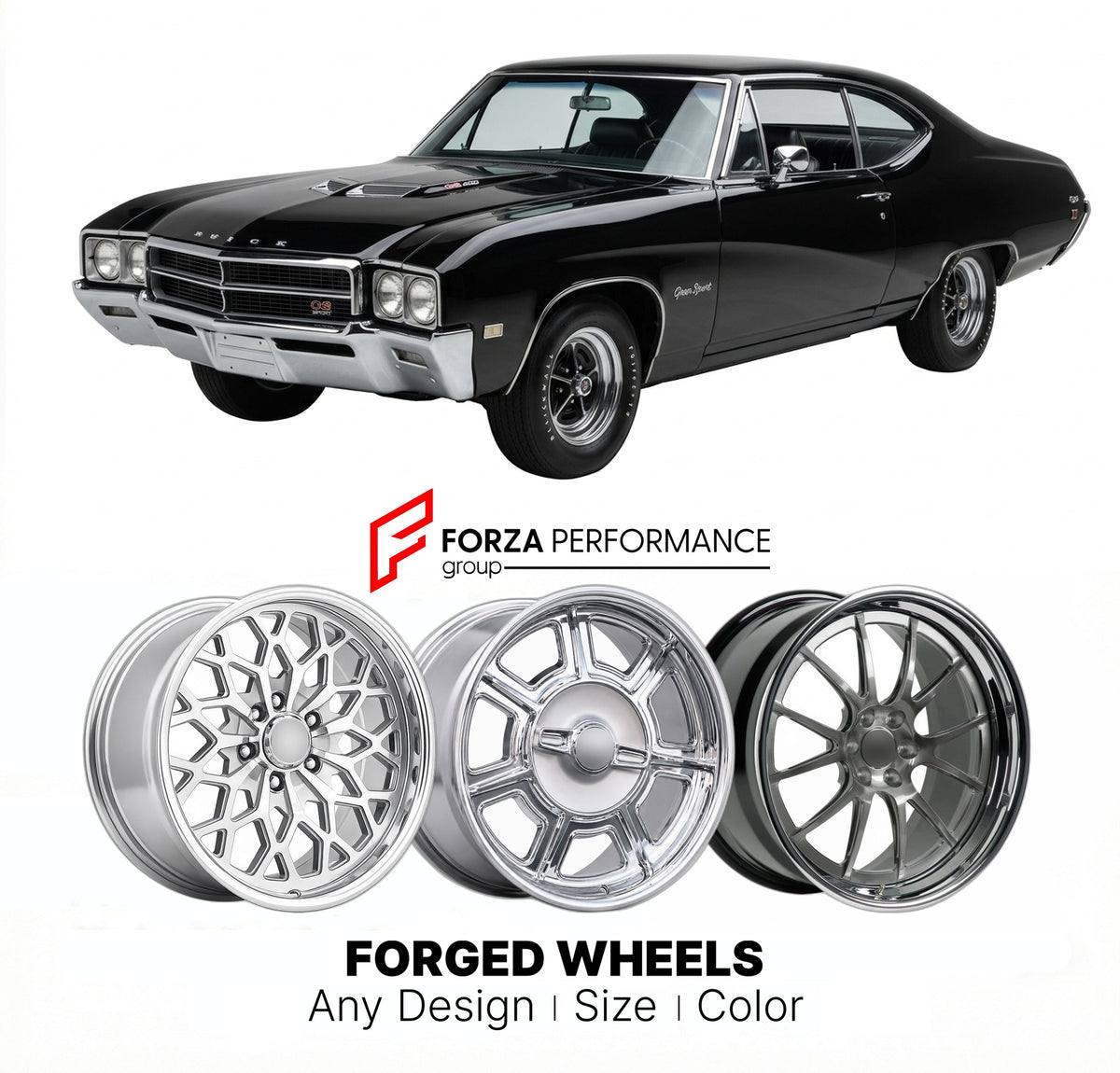 CUSTOM CLASSIC VINTAGE RESTOMOD RETRO OLD SCHOOL FORGED WHEELS RIMS fo