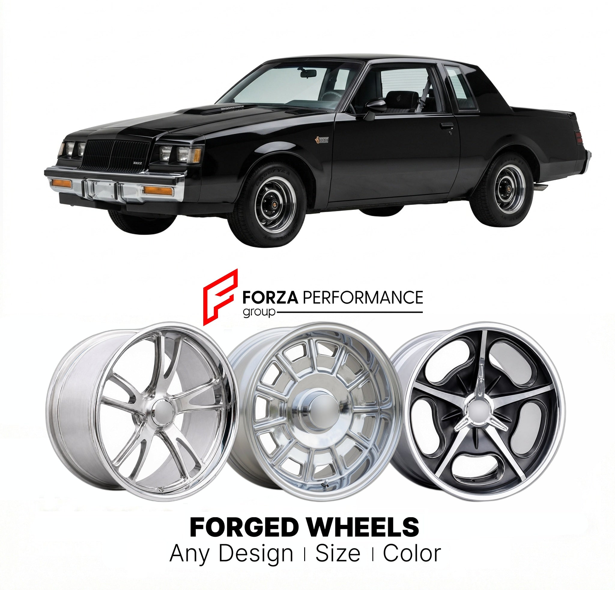 CUSTOM CLASSIC VINTAGE RESTOMOD RETRO OLD SCHOOL FORGED WHEELS RIMS fo