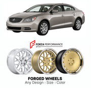 FORGED WHEELS RIMS for BUICK LACROSSE 2010 - 2016

Custom forged wheels for Buick LaCrosse 2010 - 2016. Made-to-order monoblock, 2-piece and 3-piece rims in custom sizes, offsets, colors and finishes with guaranteed fitment.

We manufacture premium quality forged wheels rims for Buick LaCrosse 2010 - 2016 in any design, size, color.

THIS WHEEL DESIGN CAN BE CUSTOM-MADE FOR YOUR CAR IN ANY SIZE AND COLOR OPTIONS
Available in monoblock, 2-piece, 3-piece, duoblock, beadlock
3D wheel renderings are provided ac