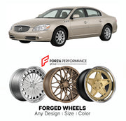 FORGED WHEELS RIMS for BUICK LUCERNE CXS 2006 - 2011

Custom forged wheels for Buick Lucerne CXS 2006 - 2011. Made-to-order monoblock, 2-piece and 3-piece rims in custom sizes, offsets, colors and finishes with guaranteed fitment.

We manufacture premium quality forged wheels rims for Buick Lucerne CXS 2006 - 2011 in any design, size, color.

THIS WHEEL DESIGN CAN BE CUSTOM-MADE FOR YOUR CAR IN ANY SIZE AND COLOR OPTIONS
Available in monoblock, 2-piece, 3-piece, duoblock, beadlock
3D wheel renderings are pr