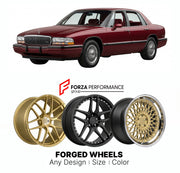 FORGED WHEELS RIMS for BUICK PARK AVENUE 1991 - 1996

Custom forged wheels for Buick Park Avenue 1991 - 1996. Made-to-order monoblock, 2-piece and 3-piece rims in custom sizes, offsets, colors and finishes with guaranteed fitment.

We manufacture premium quality forged wheels rims for Buick Park Avenue 1991 - 1996 in any design, size, color.

THIS WHEEL DESIGN CAN BE CUSTOM-MADE FOR YOUR CAR IN ANY SIZE AND COLOR OPTIONS
Available in monoblock, 2-piece, 3-piece, duoblock, beadlock
3D wheel renderings are pr