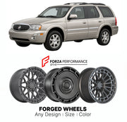 FORGED WHEELS RIMS for BUICK RAINIER CXL 2004 - 2007

Custom forged wheels for Buick Rainier CXL 2004 - 2007. Made-to-order monoblock, 2-piece and 3-piece rims in custom sizes, offsets, colors and finishes with guaranteed fitment.

We manufacture premium quality forged wheels rims for Buick Rainier CXL 2004 - 2007 in any design, size, color.

THIS WHEEL DESIGN CAN BE CUSTOM-MADE FOR YOUR CAR IN ANY SIZE AND COLOR OPTIONS
Available in monoblock, 2-piece, 3-piece, duoblock, beadlock
3D wheel renderings are pr