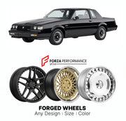 FORGED WHEELS RIMS for BUICK REGAL GRAN SPORT 1990 - 2020

Custom forged wheels for Buick Regal Gran Sport 1990 - 2020. Made-to-order monoblock, 2-piece and 3-piece rims in custom sizes, offsets, colors and finishes with guaranteed fitment.

We manufacture premium quality forged wheels rims for Buick Regal Gran Sport 1990 - 2020 in any design, size, color.

THIS WHEEL DESIGN CAN BE CUSTOM-MADE FOR YOUR CAR IN ANY SIZE AND COLOR OPTIONS
Available in monoblock, 2-piece, 3-piece, duoblock, beadlock
3D wheel re