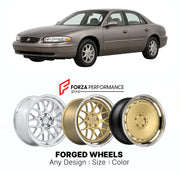 FORGED WHEELS RIMS for BUICK REGAL LS 1990 - 2020

Custom forged wheels for Buick Regal LS 1990 - 2020. Made-to-order monoblock, 2-piece and 3-piece rims in custom sizes, offsets, colors and finishes with guaranteed fitment.

We manufacture premium quality forged wheels rims for Buick Regal LS 1990 - 2020 in any design, size, color.

THIS WHEEL DESIGN CAN BE CUSTOM-MADE FOR YOUR CAR IN ANY SIZE AND COLOR OPTIONS
Available in monoblock, 2-piece, 3-piece, duoblock, beadlock
3D wheel renderings are provided ac