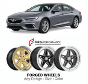 FORGED WHEELS RIMS for BUICK REGAL SPORTBACK 1990 - 2020

Custom forged wheels for Buick Regal Sportback 1990 - 2020. Made-to-order monoblock, 2-piece and 3-piece rims in custom sizes, offsets, colors and finishes with guaranteed fitment.

We manufacture premium quality forged wheels rims for Buick Regal Sportback 1990 - 2020 in any design, size, color.

THIS WHEEL DESIGN CAN BE CUSTOM-MADE FOR YOUR CAR IN ANY SIZE AND COLOR OPTIONS
Available in monoblock, 2-piece, 3-piece, duoblock, beadlock
3D wheel rende