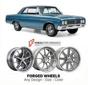 CUSTOM CLASSIC VINTAGE RESTOMOD RETRO OLD SCHOOL FORGED WHEELS RIMS for BUICK SKYLARK 1964 - 1967
Custom forged wheels for classic American muscle cars. Ideal for restomod builds, vintage restorations, and show cars. Deep dish and retro styling available.

We manufacture premium quality forged wheels rims for Buick Skylark 1964 - 1967 in any design, size, color.

THIS WHEEL DESIGN CAN BE CUSTOM-MADE FOR YOUR CAR IN ANY SIZE AND COLOR OPTIONS
Available in monoblock, 2-piece, 3-piece, duoblock, beadlock
3D wh