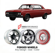 CUSTOM CLASSIC VINTAGE RESTOMOD RETRO OLD SCHOOL FORGED WHEELS RIMS for BUICK SKYLARK GS 400 1965 - 1967
Custom forged wheels for classic American muscle cars. Ideal for restomod builds, vintage restorations, and show cars. Deep dish and retro styling available.

We manufacture premium quality forged wheels rims for Buick Skylark GS 400 1965 - 1967 in any design, size, color.

THIS WHEEL DESIGN CAN BE CUSTOM-MADE FOR YOUR CAR IN ANY SIZE AND COLOR OPTIONS
Available in monoblock, 2-piece, 3-piece, duoblock, 