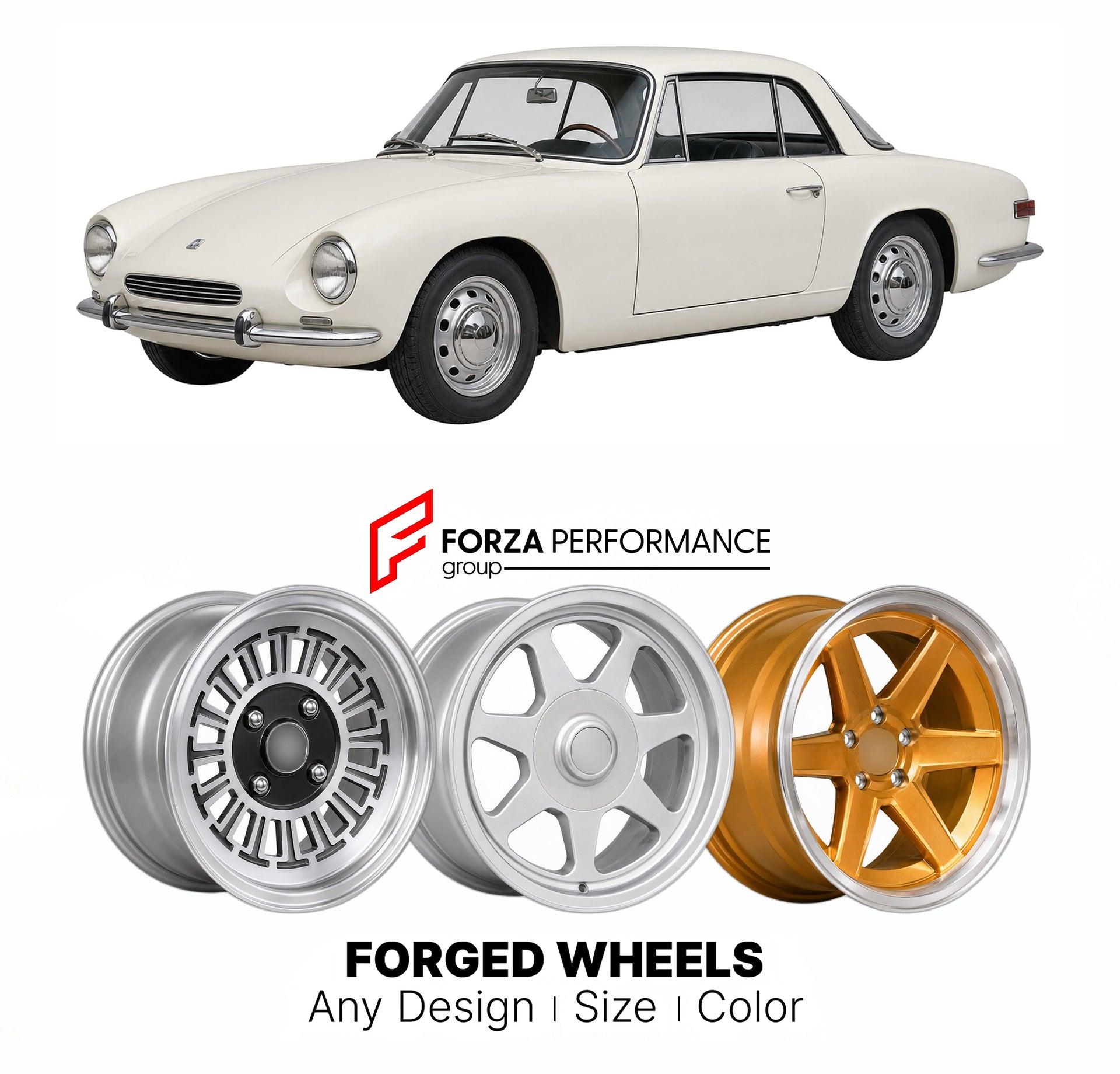 CUSTOM CLASSIC VINTAGE RESTOMOD RETRO OLD SCHOOL FORGED WHEELS RIMS for CG 1000 1966 - 1969

Custom forged wheels for CG 1000 1966 - 1969. Classic, vintage, restomod wheel designs made to order in custom sizes, offsets, colors and finishes.

We manufacture premium quality forged wheels rims for CG 1000 1966 - 1969 in any design, size, color.

THIS WHEEL DESIGN CAN BE CUSTOM-MADE FOR YOUR CAR IN ANY SIZE AND COLOR OPTIONS
Available in monoblock, 2-piece, 3-piece, duoblock, beadlock
3D wheel renderings are pr
