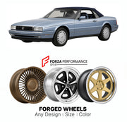 FORGED WHEELS RIMS for CADILLAC ALLANTE 1987 - 1993

Custom forged wheels for Cadillac Allante 1987 - 1993. Made-to-order monoblock, 2-piece and 3-piece rims in custom sizes, offsets, colors and finishes with guaranteed fitment.

We manufacture premium quality forged wheels rims for Cadillac Allante 1987 - 1993 in any design, size, color.

THIS WHEEL DESIGN CAN BE CUSTOM-MADE FOR YOUR CAR IN ANY SIZE AND COLOR OPTIONS
Available in monoblock, 2-piece, 3-piece, duoblock, beadlock
3D wheel renderings are provi