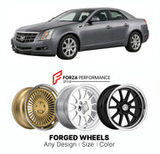 FORGED WHEELS RIMS for CADILLAC CTS 2008 - 2014

Custom forged wheels for Cadillac CTS 2008 - 2014. Made-to-order monoblock, 2-piece and 3-piece rims in custom sizes, offsets, colors and finishes with guaranteed fitment.

We manufacture premium quality forged wheels rims for Cadillac CTS 2008 - 2014 in any design, size, color.

THIS WHEEL DESIGN CAN BE CUSTOM-MADE FOR YOUR CAR IN ANY SIZE AND COLOR OPTIONS
Available in monoblock, 2-piece, 3-piece, duoblock, beadlock
3D wheel renderings are provided accordin