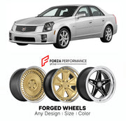 FORGED WHEELS RIMS for CADILLAC CTS V6 2003 - 2019

Custom forged wheels for Cadillac CTS V6 2003 - 2019. Made-to-order monoblock, 2-piece and 3-piece rims in custom sizes, offsets, colors and finishes with guaranteed fitment.

We manufacture premium quality forged wheels rims for Cadillac CTS V6 2003 - 2019 in any design, size, color.

THIS WHEEL DESIGN CAN BE CUSTOM-MADE FOR YOUR CAR IN ANY SIZE AND COLOR OPTIONS
Available in monoblock, 2-piece, 3-piece, duoblock, beadlock
3D wheel renderings are provided