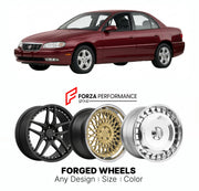 FORGED WHEELS RIMS for CADILLAC CATERA 1997 - 2001

Custom forged wheels for Cadillac Catera 1997 - 2001. Made-to-order monoblock, 2-piece and 3-piece rims in custom sizes, offsets, colors and finishes with guaranteed fitment.

We manufacture premium quality forged wheels rims for Cadillac Catera 1997 - 2001 in any design, size, color.

THIS WHEEL DESIGN CAN BE CUSTOM-MADE FOR YOUR CAR IN ANY SIZE AND COLOR OPTIONS
Available in monoblock, 2-piece, 3-piece, duoblock, beadlock
3D wheel renderings are provided