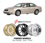FORGED WHEELS RIMS for CADILLAC CATERA BASE 1997 - 2001

Custom forged wheels for Cadillac Catera Base 1997 - 2001. Made-to-order monoblock, 2-piece and 3-piece rims in custom sizes, offsets, colors and finishes with guaranteed fitment.

We manufacture premium quality forged wheels rims for Cadillac Catera Base 1997 - 2001 in any design, size, color.

THIS WHEEL DESIGN CAN BE CUSTOM-MADE FOR YOUR CAR IN ANY SIZE AND COLOR OPTIONS
Available in monoblock, 2-piece, 3-piece, duoblock, beadlock
3D wheel renderin