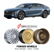 FORGED WHEELS RIMS for CADILLAC CELESTIQ 2024+

Custom forged wheels for Cadillac Celestiq 2024+. Made-to-order monoblock, 2-piece and 3-piece rims in custom sizes, offsets, colors and finishes with guaranteed fitment.

We manufacture premium quality forged wheels rims for Cadillac Celestiq 2024+ in any design, size, color.

THIS WHEEL DESIGN CAN BE CUSTOM-MADE FOR YOUR CAR IN ANY SIZE AND COLOR OPTIONS
Available in monoblock, 2-piece, 3-piece, duoblock, beadlock
3D wheel renderings are provided according t