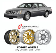 FORGED WHEELS RIMS for CADILLAC DTS PREMIUM 2006 - 2011

Custom forged wheels for Cadillac DTS Premium 2006 - 2011. Made-to-order monoblock, 2-piece and 3-piece rims in custom sizes, offsets, colors and finishes with guaranteed fitment.

We manufacture premium quality forged wheels rims for Cadillac DTS Premium 2006 - 2011 in any design, size, color.

THIS WHEEL DESIGN CAN BE CUSTOM-MADE FOR YOUR CAR IN ANY SIZE AND COLOR OPTIONS
Available in monoblock, 2-piece, 3-piece, duoblock, beadlock
3D wheel renderin