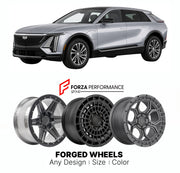 FORGED WHEELS RIMS for CADILLAC LYRIQ LUXURY 2023+

Custom forged wheels for Cadillac Lyriq Luxury 2023+. Made-to-order monoblock, 2-piece and 3-piece rims in custom sizes, offsets, colors and finishes with guaranteed fitment.

We manufacture premium quality forged wheels rims for Cadillac Lyriq Luxury 2023+ in any design, size, color.

THIS WHEEL DESIGN CAN BE CUSTOM-MADE FOR YOUR CAR IN ANY SIZE AND COLOR OPTIONS
Available in monoblock, 2-piece, 3-piece, duoblock, beadlock
3D wheel renderings are provided