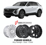 FORGED WHEELS RIMS for CADILLAC OPTIQ 2025+

Custom forged wheels for Cadillac Optiq 2025+. Made-to-order monoblock, 2-piece and 3-piece rims in custom sizes, offsets, colors and finishes with guaranteed fitment.

We manufacture premium quality forged wheels rims for Cadillac Optiq 2025+ in any design, size, color.

THIS WHEEL DESIGN CAN BE CUSTOM-MADE FOR YOUR CAR IN ANY SIZE AND COLOR OPTIONS
Available in monoblock, 2-piece, 3-piece, duoblock, beadlock
3D wheel renderings are provided according to the exa