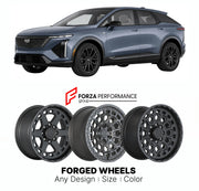 FORGED WHEELS RIMS for CADILLAC OPTIQ SPORT 2025+

Custom forged wheels for Cadillac Optiq Sport 2025+. Made-to-order monoblock, 2-piece and 3-piece rims in custom sizes, offsets, colors and finishes with guaranteed fitment.

We manufacture premium quality forged wheels rims for Cadillac Optiq Sport 2025+ in any design, size, color.

THIS WHEEL DESIGN CAN BE CUSTOM-MADE FOR YOUR CAR IN ANY SIZE AND COLOR OPTIONS
Available in monoblock, 2-piece, 3-piece, duoblock, beadlock
3D wheel renderings are provided ac
