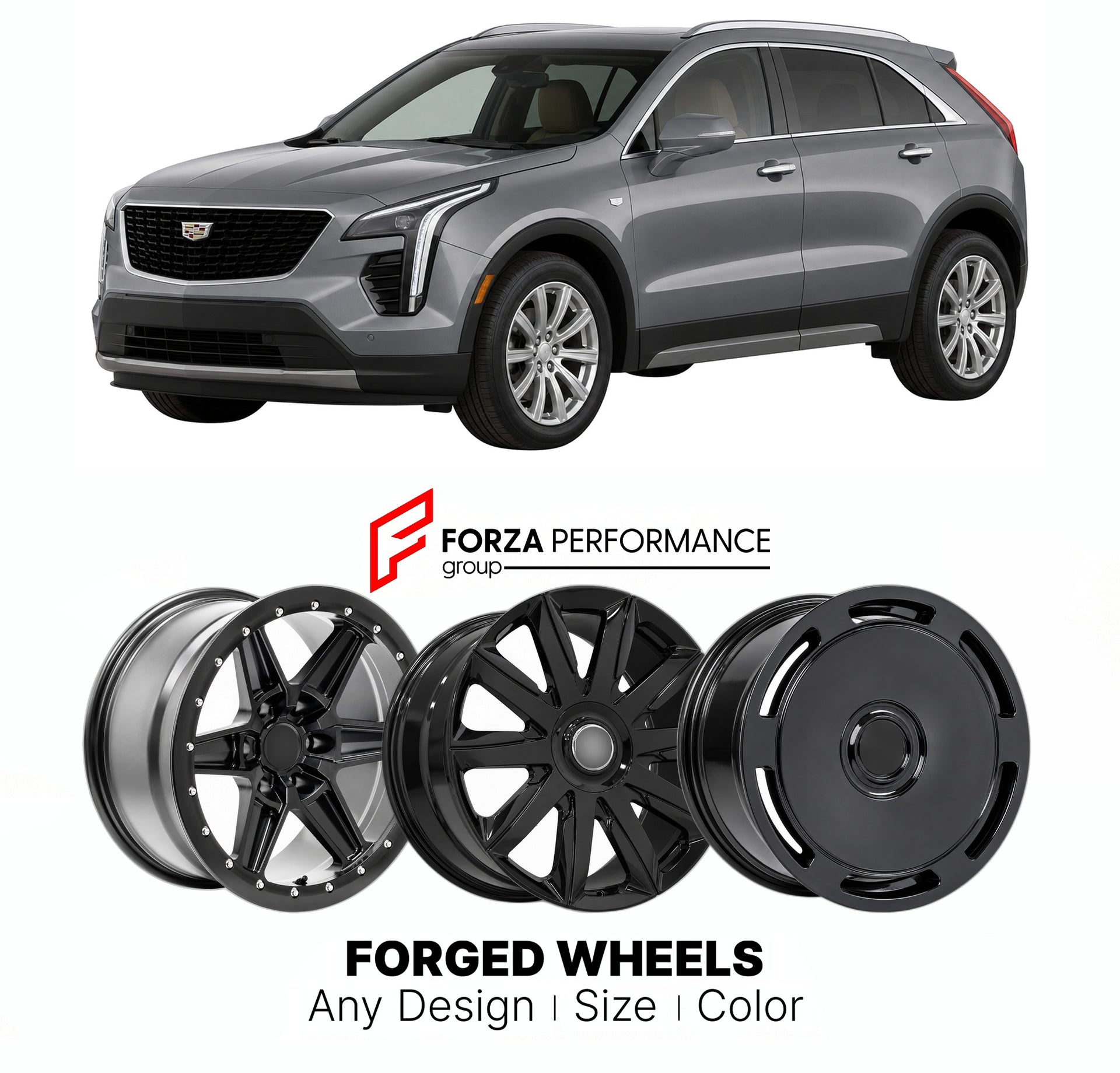 FORGED WHEELS RIMS for CADILLAC XT4 LUXURY 2019+

Custom forged wheels for Cadillac XT4 Luxury 2019+. Made-to-order monoblock, 2-piece and 3-piece rims in custom sizes, offsets, colors and finishes with guaranteed fitment.

We manufacture premium quality forged wheels rims for Cadillac XT4 Luxury 2019+ in any design, size, color.

THIS WHEEL DESIGN CAN BE CUSTOM-MADE FOR YOUR CAR IN ANY SIZE AND COLOR OPTIONS
Available in monoblock, 2-piece, 3-piece, duoblock, beadlock
3D wheel renderings are provided accor