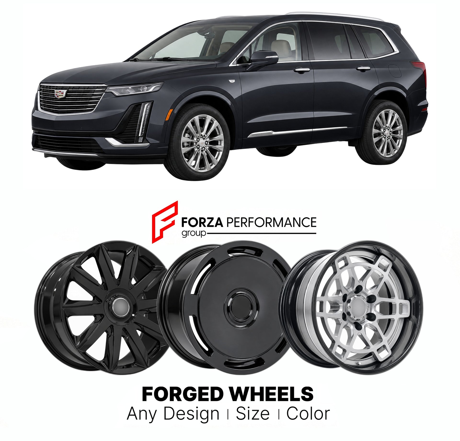 FORGED WHEELS RIMS for CADILLAC XT6 LUXURY 2020+

Custom forged wheels for Cadillac XT6 Luxury 2020+. Made-to-order monoblock, 2-piece and 3-piece rims in custom sizes, offsets, colors and finishes with guaranteed fitment.

We manufacture premium quality forged wheels rims for Cadillac XT6 Luxury 2020+ in any design, size, color.

THIS WHEEL DESIGN CAN BE CUSTOM-MADE FOR YOUR CAR IN ANY SIZE AND COLOR OPTIONS
Available in monoblock, 2-piece, 3-piece, duoblock, beadlock
3D wheel renderings are provided accor