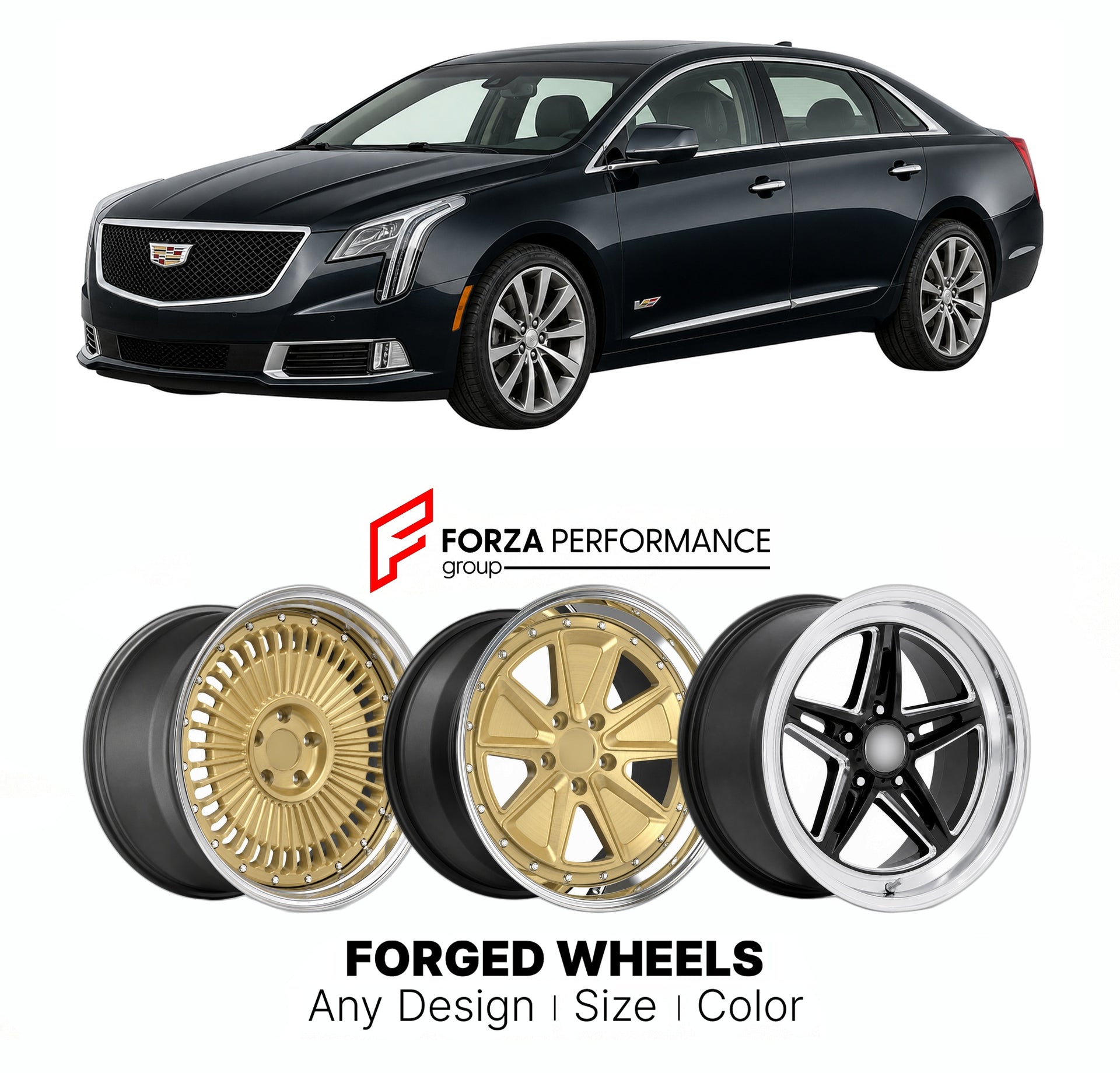 FORGED WHEELS RIMS for CADILLAC XTS V-SPORT 2013 - 2019

Custom forged wheels for Cadillac XTS V-Sport 2013 - 2019. Made-to-order monoblock, 2-piece and 3-piece rims in custom sizes, offsets, colors and finishes with guaranteed fitment.

We manufacture premium quality forged wheels rims for Cadillac XTS V-Sport 2013 - 2019 in any design, size, color.

THIS WHEEL DESIGN CAN BE CUSTOM-MADE FOR YOUR CAR IN ANY SIZE AND COLOR OPTIONS
Available in monoblock, 2-piece, 3-piece, duoblock, beadlock
3D wheel renderin