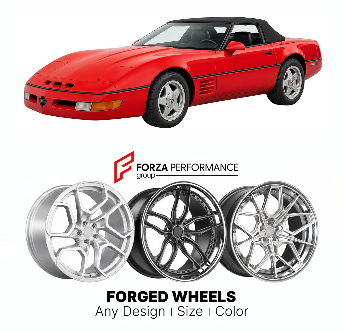 FORGED WHEELS RIMS for CALLAWAY CORVETTE B2K TWIN TURBO C4 1989 - 1991

Custom forged wheels for Callaway Corvette B2K Twin Turbo C4 1989 - 1991. Made-to-order monoblock, 2-piece and 3-piece rims in custom sizes, offsets, colors and finishes with guaranteed fitment.

We manufacture premium quality forged wheels rims for Callaway Corvette B2K Twin Turbo C4 1989 - 1991 in any design, size, color.

THIS WHEEL DESIGN CAN BE CUSTOM-MADE FOR YOUR CAR IN ANY SIZE AND COLOR OPTIONS
Available in monoblock, 2-piece, 