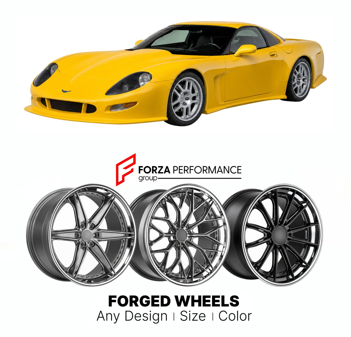 FORGED WHEELS RIMS for CALLAWAY CORVETTE C12 1998 - 2001

Custom forged wheels for Callaway Corvette C12 1998 - 2001. Made-to-order monoblock, 2-piece and 3-piece rims in custom sizes, offsets, colors and finishes with guaranteed fitment.

We manufacture premium quality forged wheels rims for Callaway Corvette C12 1998 - 2001 in any design, size, color.

THIS WHEEL DESIGN CAN BE CUSTOM-MADE FOR YOUR CAR IN ANY SIZE AND COLOR OPTIONS
Available in monoblock, 2-piece, 3-piece, duoblock, beadlock
3D wheel rende