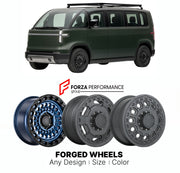 FORGED WHEELS RIMS for CANOO LIFESTYLE VEHICLE ADVENTURE ANNOUNCED LOW-VOLUME 2022 - 2025

Custom forged wheels for Canoo Lifestyle Vehicle Adventure Announced Low-Volume 2022 - 2025. Made-to-order monoblock, 2-piece and 3-piece rims in custom sizes, offsets, colors and finishes with guaranteed fitment.

We manufacture premium quality forged wheels rims for Canoo Lifestyle Vehicle Adventure Announced Low-Volume 2022 - 2025 in any design, size, color.

THIS WHEEL DESIGN CAN BE CUSTOM-MADE FOR YOUR CAR IN ANY
