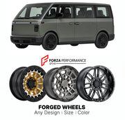 FORGED WHEELS RIMS for CANOO LIFESTYLE VEHICLE BASE ANNOUNCED LOW-VOLUME 2022 - 2025

Custom forged wheels for Canoo Lifestyle Vehicle Base Announced Low-Volume 2022 - 2025. Made-to-order monoblock, 2-piece and 3-piece rims in custom sizes, offsets, colors and finishes with guaranteed fitment.

We manufacture premium quality forged wheels rims for Canoo Lifestyle Vehicle Base Announced Low-Volume 2022 - 2025 in any design, size, color.

THIS WHEEL DESIGN CAN BE CUSTOM-MADE FOR YOUR CAR IN ANY SIZE AND COLOR