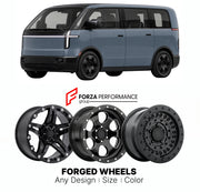 FORGED WHEELS RIMS for CANOO LIFESTYLE VEHICLE LOW-VOLUME 2022+

Custom forged wheels for Canoo Lifestyle Vehicle Low-Volume 2022+. Made-to-order monoblock, 2-piece and 3-piece rims in custom sizes, offsets, colors and finishes with guaranteed fitment.

We manufacture premium quality forged wheels rims for Canoo Lifestyle Vehicle Low-Volume 2022+ in any design, size, color.

THIS WHEEL DESIGN CAN BE CUSTOM-MADE FOR YOUR CAR IN ANY SIZE AND COLOR OPTIONS
Available in monoblock, 2-piece, 3-piece, duoblock, be
