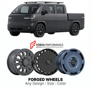 FORGED WHEELS RIMS for CANOO PICKUP TRUCK ANNOUNCED ELECTRIC 2023+

Custom forged wheels for Canoo Pickup Truck Announced Electric 2023+. Made-to-order monoblock, 2-piece and 3-piece rims in custom sizes, offsets, colors and finishes with guaranteed fitment.

We manufacture premium quality forged wheels rims for Canoo Pickup Truck Announced Electric 2023+ in any design, size, color.

THIS WHEEL DESIGN CAN BE CUSTOM-MADE FOR YOUR CAR IN ANY SIZE AND COLOR OPTIONS
Available in monoblock, 2-piece, 3-piece, duo