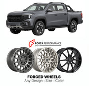 Custom forged wheels for Changan Hunter K50 2025+. Made-to-order monoblock, 2-piece and 3-piece wheels in custom sizes, offsets, colors and finishes with guaranteed vehicle fitment.

We manufacture premium quality forged wheels rims for Changan Hunter K50 2025+ in any design, size, color.

THIS WHEEL DESIGN CAN BE CUSTOM-MADE FOR YOUR CAR IN ANY SIZE AND COLOR OPTIONS
Available in monoblock, 2-piece, 3-piece, duoblock, beadlock
3D wheel renderings are provided according to the exact dimensions and specifica