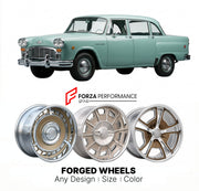 CUSTOM CLASSIC VINTAGE RESTOMOD RETRO OLD SCHOOL FORGED WHEELS RIMS for CHECKER MARATHON 1961 - 1982
Custom forged wheels for classic American muscle cars. Ideal for restomod builds, vintage restorations, and show cars. Deep dish and retro styling available.

We manufacture premium quality forged wheels rims for Checker Marathon 1961 - 1982 in any design, size, color.

THIS WHEEL DESIGN CAN BE CUSTOM-MADE FOR YOUR CAR IN ANY SIZE AND COLOR OPTIONS
Available in monoblock, 2-piece, 3-piece, duoblock, beadlock