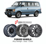FORGED WHEELS RIMS for CHEVROLET ASTRO 1990 - 2005

Custom forged wheels for Chevrolet Astro 1990 - 2005. Made-to-order monoblock, 2-piece and 3-piece rims in custom sizes, offsets, colors and finishes with guaranteed fitment.

We manufacture premium quality forged wheels rims for Chevrolet Astro 1990 - 2005 in any design, size, color.

THIS WHEEL DESIGN CAN BE CUSTOM-MADE FOR YOUR CAR IN ANY SIZE AND COLOR OPTIONS
Available in monoblock, 2-piece, 3-piece, duoblock, beadlock
3D wheel renderings are provided