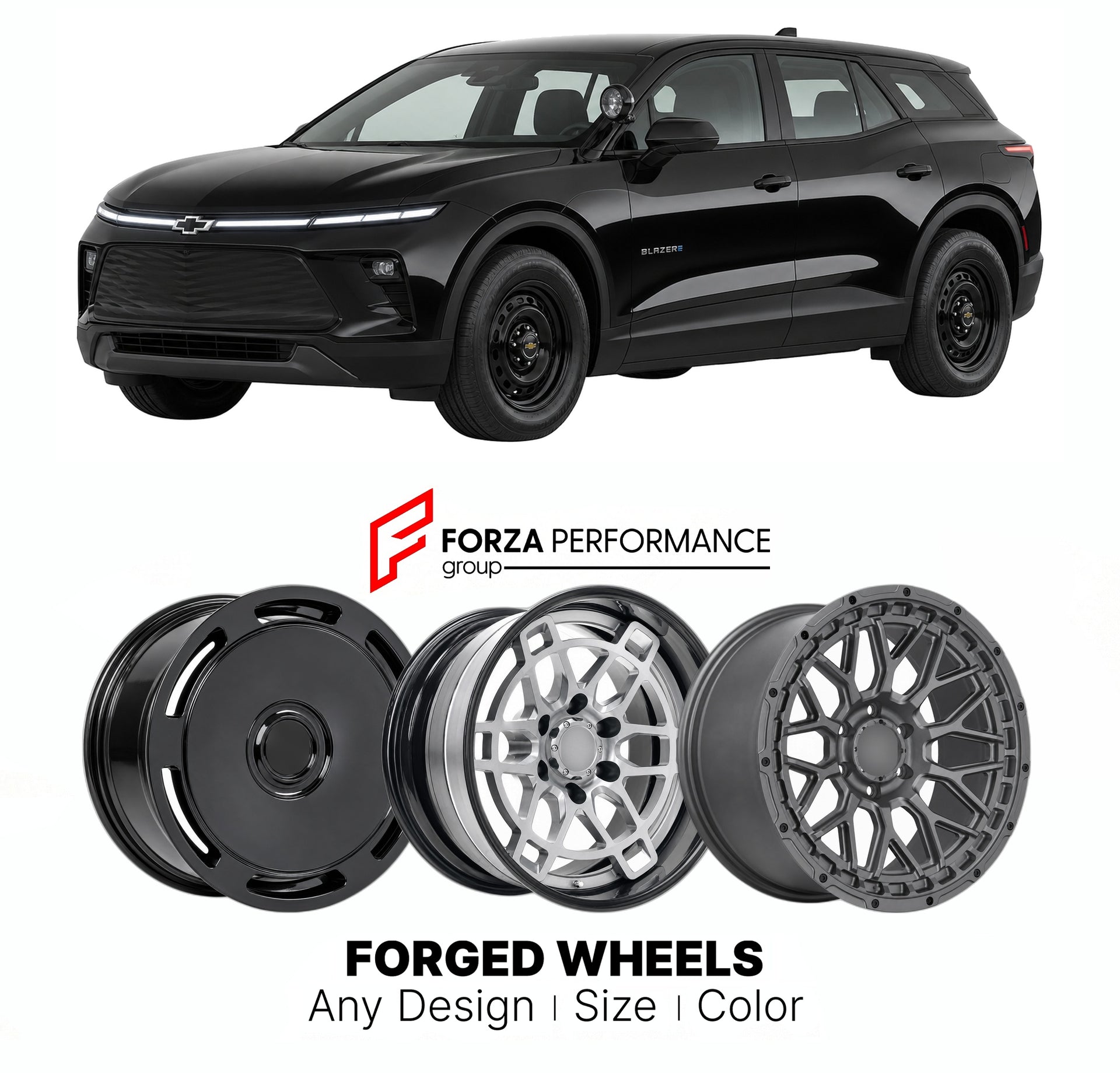 FORGED WHEELS RIMS for CHEVROLET BLAZER EV POLICE PURSUIT VEHICLE 2024+

Custom forged wheels for Chevrolet Blazer EV Police Pursuit Vehicle 2024+. Made-to-order monoblock, 2-piece and 3-piece rims in custom sizes, offsets, colors and finishes with guaranteed fitment.

We manufacture premium quality forged wheels rims for Chevrolet Blazer EV Police Pursuit Vehicle 2024+ in any design, size, color.

THIS WHEEL DESIGN CAN BE CUSTOM-MADE FOR YOUR CAR IN ANY SIZE AND COLOR OPTIONS
Available in monoblock, 2-piec