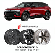 FORGED WHEELS RIMS for CHEVROLET BLAZER EV SS 2024 - 2026

Custom forged wheels for Chevrolet Blazer EV SS 2024 - 2026. Made-to-order monoblock, 2-piece and 3-piece rims in custom sizes, offsets, colors and finishes with guaranteed fitment.

We manufacture premium quality forged wheels rims for Chevrolet Blazer EV SS 2024 - 2026 in any design, size, color.

THIS WHEEL DESIGN CAN BE CUSTOM-MADE FOR YOUR CAR IN ANY SIZE AND COLOR OPTIONS
Available in monoblock, 2-piece, 3-piece, duoblock, beadlock
3D wheel re