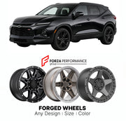 FORGED WHEELS RIMS for CHEVROLET BLAZER RS MODERN CROSSOVER 2019+

Custom forged wheels for Chevrolet Blazer RS Modern Crossover 2019+. Made-to-order monoblock, 2-piece and 3-piece rims in custom sizes, offsets, colors and finishes with guaranteed fitment.

We manufacture premium quality forged wheels rims for Chevrolet Blazer RS Modern Crossover 2019+ in any design, size, color.

THIS WHEEL DESIGN CAN BE CUSTOM-MADE FOR YOUR CAR IN ANY SIZE AND COLOR OPTIONS
Available in monoblock, 2-piece, 3-piece, duoblo