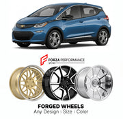 FORGED WHEELS RIMS for CHEVROLET BOLT EV 2017 - 2023

Custom forged wheels for Chevrolet Bolt EV 2017 - 2023. Made-to-order monoblock, 2-piece and 3-piece rims in custom sizes, offsets, colors and finishes with guaranteed fitment.

We manufacture premium quality forged wheels rims for Chevrolet Bolt EV 2017 - 2023 in any design, size, color.

THIS WHEEL DESIGN CAN BE CUSTOM-MADE FOR YOUR CAR IN ANY SIZE AND COLOR OPTIONS
Available in monoblock, 2-piece, 3-piece, duoblock, beadlock
3D wheel renderings are pr