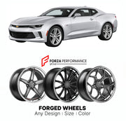 FORGED WHEELS RIMS for CHEVROLET CAMARO 2016 - 2024

Custom forged wheels for Chevrolet Camaro 2016 - 2024. Made-to-order monoblock, 2-piece and 3-piece rims in custom sizes, offsets, colors and finishes with guaranteed fitment.

We manufacture premium quality forged wheels rims for Chevrolet Camaro 2016 - 2024 in any design, size, color.

THIS WHEEL DESIGN CAN BE CUSTOM-MADE FOR YOUR CAR IN ANY SIZE AND COLOR OPTIONS
Available in monoblock, 2-piece, 3-piece, duoblock, beadlock
3D wheel renderings are provi