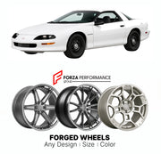 FORGED WHEELS RIMS for CHEVROLET CAMARO B4C POLICE PACKAGE 1993 - 2002

Custom forged wheels for Chevrolet Camaro B4C Police Package 1993 - 2002. Made-to-order monoblock, 2-piece and 3-piece rims in custom sizes, offsets, colors and finishes with guaranteed fitment.

We manufacture premium quality forged wheels rims for Chevrolet Camaro B4C Police Package 1993 - 2002 in any design, size, color.

THIS WHEEL DESIGN CAN BE CUSTOM-MADE FOR YOUR CAR IN ANY SIZE AND COLOR OPTIONS
Available in monoblock, 2-piece, 