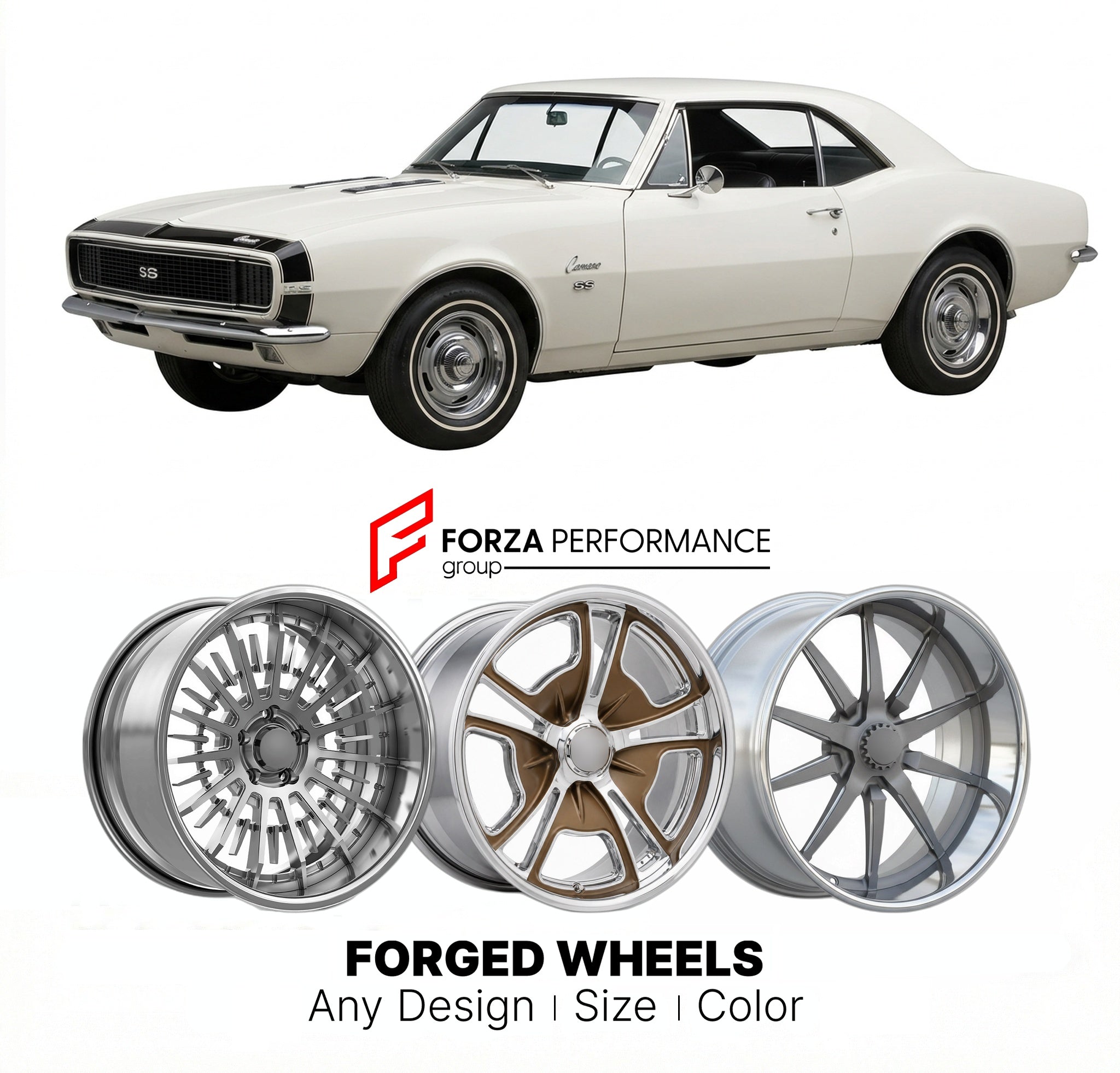 CUSTOM CLASSIC VINTAGE RESTOMOD RETRO OLD SCHOOL FORGED WHEELS RIMS fo