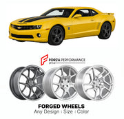 FORGED WHEELS RIMS for CHEVROLET CAMARO TRANSFORMERS EDITION 2010 - 2015

Custom forged wheels for Chevrolet Camaro Transformers Edition 2010 - 2015. Made-to-order monoblock, 2-piece and 3-piece rims in custom sizes, offsets, colors and finishes with guaranteed fitment.

We manufacture premium quality forged wheels rims for Chevrolet Camaro Transformers Edition 2010 - 2015 in any design, size, color.

THIS WHEEL DESIGN CAN BE CUSTOM-MADE FOR YOUR CAR IN ANY SIZE AND COLOR OPTIONS
Available in monoblock, 2-p