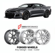 FORGED WHEELS RIMS for CHEVROLET CAMARO ZL1 2017 - 2024

Custom forged wheels for Chevrolet Camaro ZL1 2017 - 2024. Made-to-order monoblock, 2-piece and 3-piece rims in custom sizes, offsets, colors and finishes with guaranteed fitment.

We manufacture premium quality forged wheels rims for Chevrolet Camaro ZL1 2017 - 2024 in any design, size, color.

THIS WHEEL DESIGN CAN BE CUSTOM-MADE FOR YOUR CAR IN ANY SIZE AND COLOR OPTIONS
Available in monoblock, 2-piece, 3-piece, duoblock, beadlock
3D wheel renderin